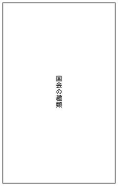 国会の種類