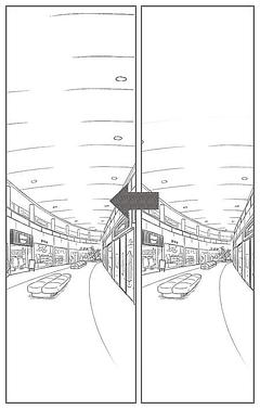 背景を手前に広げる例